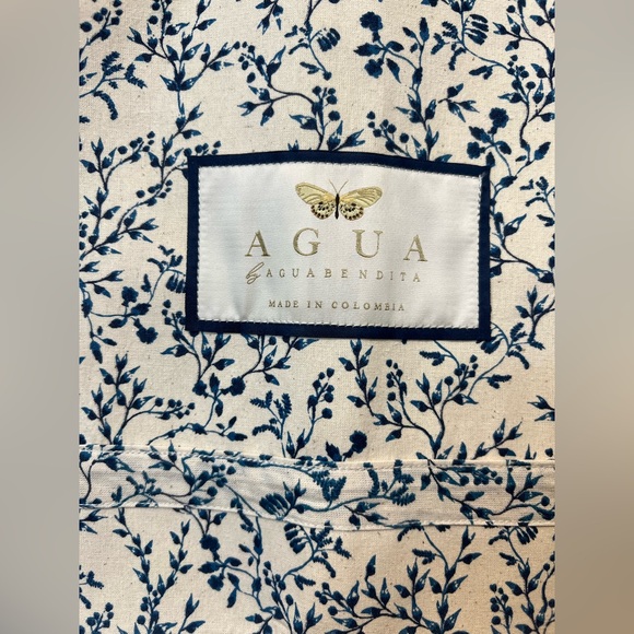 Agua by Agua Bendita Handbags - Agua by Agua Bendita Blue Floral Garment Bag or Travel Organizer